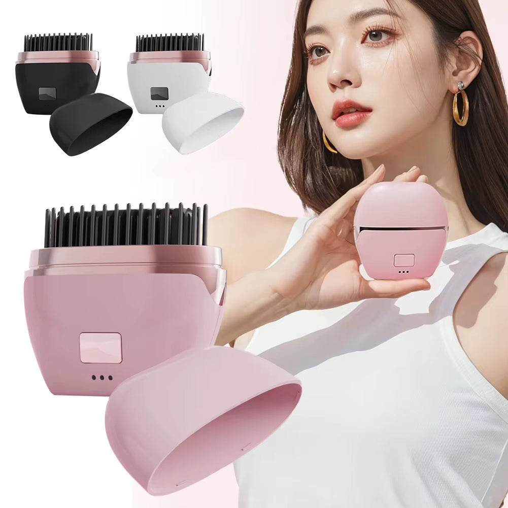 New Multifunctional Electric Heating Hair Straightener Brush Portable Rechargeable Cordless Straightening Comb Hairdressing Tool